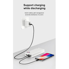 УМБ Baseus Mulight 20000mAh 18W з технологією QC3.0 + PD3.0 Білий