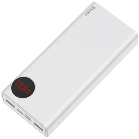 УМБ Baseus Mulight 20000mAh 18W з технологією QC3.0 + PD3.0 Білий