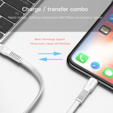 Сетевое зарядное устройство Baseus Bojure Series PD3.0 32W Type-C PD 3A + USB 1A + Кабель 18W Type-C to Lightning 1м Белый