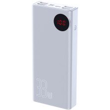 УМБ Baseus Mulight 30000mAh 33W з технологією QC3.0 + PD3.0 Білий