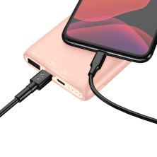 УМБ Baseus Bipow 10000mAh 18W с технологией QC3.0+PD3.0 Розовый