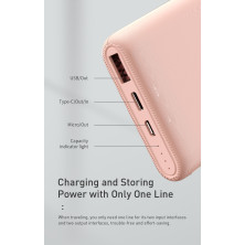 УМБ Baseus Bipow 10000mAh 18W с технологией QC3.0+PD3.0 Розовый