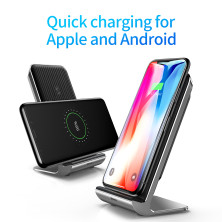Беспроводное зарядное устройство Baseus Vertical Desktop Wireless Charger  с технологией Qi 10W Черный