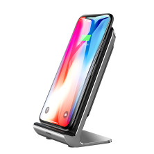 Беспроводное зарядное устройство Baseus Vertical Desktop Wireless Charger  с технологией Qi 10W Черный