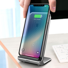 Беспроводное зарядное устройство Baseus Vertical Desktop Wireless Charger  с технологией Qi 10W Черный
