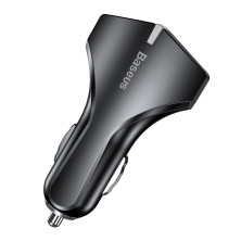 Автомобільний зарядний пристрій Baseus Small Rocket QC 3.0 2USB 3A Чорний