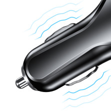 Автомобільний зарядний пристрій Baseus Small Rocket QC 3.0 2USB 3A Чорний