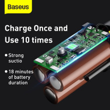 Акумуляторний пилосос Baseus A2 Vacuum Cleaner 70 Вт 5000 Па Зелений