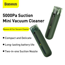Акумуляторний пилосос Baseus A2 Vacuum Cleaner 70 Вт 5000 Па Зелений