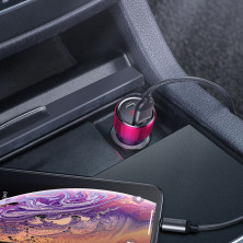 Автомобільний зарядний пристрій Baseus Magic Series Dual Quick Charge Car Charger QC 4.0 45W USB + Type-C Червоний