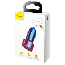 Автомобільний зарядний пристрій Baseus Magic Series Dual Quick Charge Car Charger QC 4.0 45W USB + Type-C Червоний