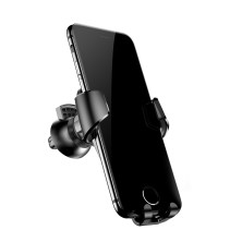 Автодержатель для телефона Baseus Gravity Car Mount Metal в воздуховод Черный