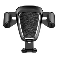 Автодержатель для телефона Baseus Gravity Car Mount Metal в воздуховод Черный