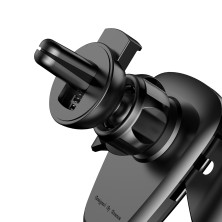 Автодержатель для телефона Baseus Gravity Car Mount Metal в воздуховод Черный