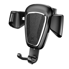 Автодержатель для телефона Baseus Gravity Car Mount Metal в воздуховод Черный