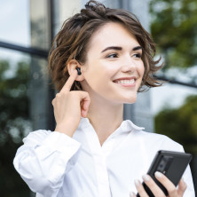 Бездротові Bluetooth навушники Baseus Encok TWS WM01 Чорний