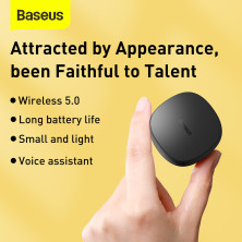 Бездротові Bluetooth навушники Baseus Encok TWS WM01 Чорний