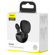 Бездротові Bluetooth навушники Baseus Encok TWS WM01 Чорний