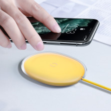 Беспроводное зарядное устройство Baseus Jelly с технологией Qi 15W 2A MAX Желтый