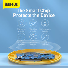 Беспроводное зарядное устройство Baseus Jelly с технологией Qi 15W 2A MAX Желтый