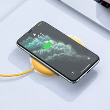 Беспроводное зарядное устройство Baseus Jelly с технологией Qi 15W 2A MAX Желтый