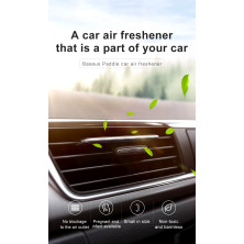 Ароматизатор в машину Baseus Paddle Air Freshener і 6 арома-картриджів Сріблястий