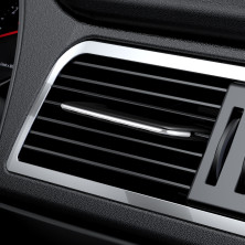Ароматизатор в машину Baseus Paddle Air Freshener і 6 арома-картриджів Сріблястий