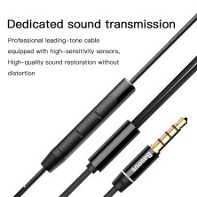 Наушники Baseus Encok H06 lateral in-ear Wire Earphone Черный