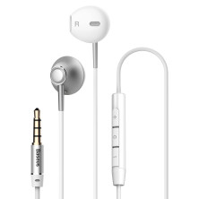 Навушники Baseus Encok H06 lateral in-ear Wire Earphone Сріблястий