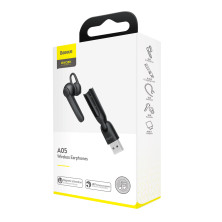 Беспроводная Bluetooth гарнитура Baseus Encok Wirelless Earphones A05 + USB док-станция Черный