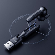 Беспроводная Bluetooth гарнитура Baseus Encok Wirelless Earphones A05 + USB док-станция Черный
