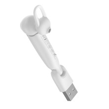 Бездротова Bluetooth гарнітура Baseus Encok Wirelless Earphones A05 + USB док-станція Білий