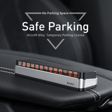 Автовизитка парковочная карта Baseus Moonlight Box Series Temporary Parking Number Plate Серебристый