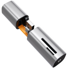 Кардрідер Baseus Mini-Cabin Card Reader 2in1 USB/Type-C, SD/TF Cards Сірий