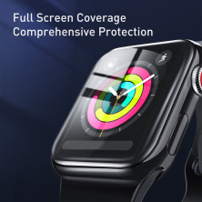 Защитное стекло BASEUS для Apple Watch 1/2/3 38 mm Full Cover 0.2mm Черный