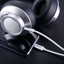 Переходник Baseus M01 Yiven Type-C male To Mini-jack 3.5 male Audio Cable 1.2 m Белый