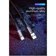 Кабель Baseus Halo Data Cable USB to Type-C QC3.0 3A 1m Чорний