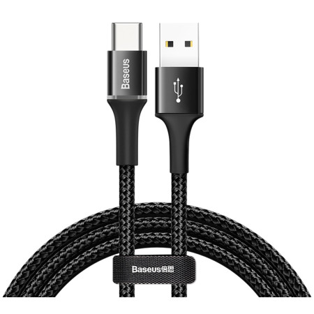 Кабель Baseus Halo Data Cable USB to Type-C QC3.0 3A 1m Чорний