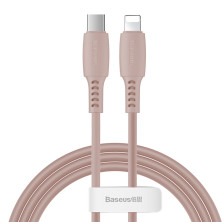 Кабель Baseus Colourful Cable Type-C to Lightning PD 18W 2.4А 1.2m Рожевий