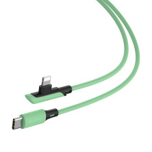 Кабель Baseus Colourful Elbow Type-C to Lightning PD 18W 2.4А 1.2m Зеленый