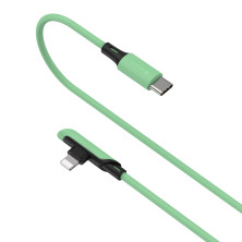 Кабель Baseus Colourful Elbow Type-C to Lightning PD 18W 2.4А 1.2m Зеленый