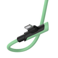 Кабель Baseus Colourful Elbow Type-C to Lightning PD 18W 2.4А 1.2m Зеленый