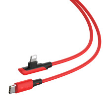 Кабель Baseus Colourful Elbow Type-C to Lightning PD 18W 2.4А 1.2m Красный