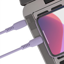 Кабель Baseus Colourful Cable Type-C to Lightning PD 18W 2.4А 1.2m Фиолетовый