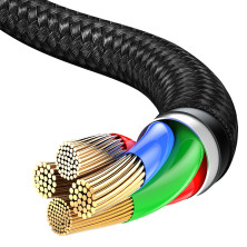 Кабель Baseus Halo Data Cable Type-C to Type-C QC3.0+PD2.0 60W 20V 3А 2m Чорний