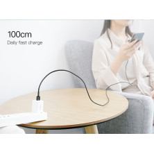 Кабель Baseus Halo Data Cable USB to Lightning 2.4A 1m Чорний