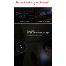 Кабель Baseus Halo Data Cable USB to Lightning 2.4A 1m Чорний