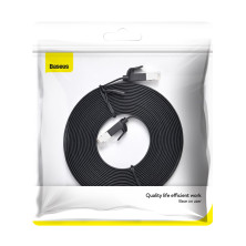 Кабель Baseus High Speed RJ45 Gigabit Network Cable Ethernet Плоский 5m Черный
