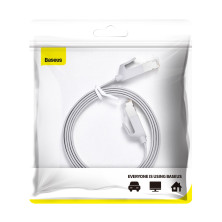 Кабель Baseus High Speed RJ45 Gigabit Network Cable Ethernet Плоский 1m Сірий