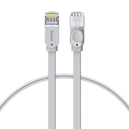 Кабель Baseus High Speed RJ45 Gigabit Network Cable Ethernet Плоский 1m Сірий